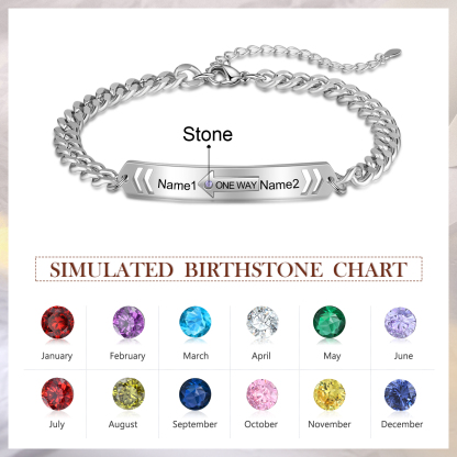 Personalised Matching Braided Couple Bracelets Custom Names Bracelets Valentine's Day Gifts for Couple-Jessemade AU
