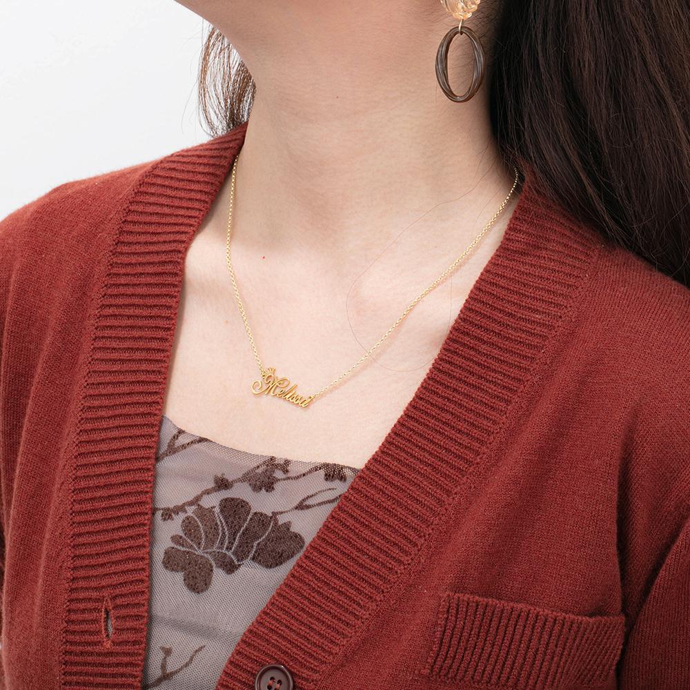 Personalised Necklace Custom 1 Name Necklace Gift For Women-Jessemade AU