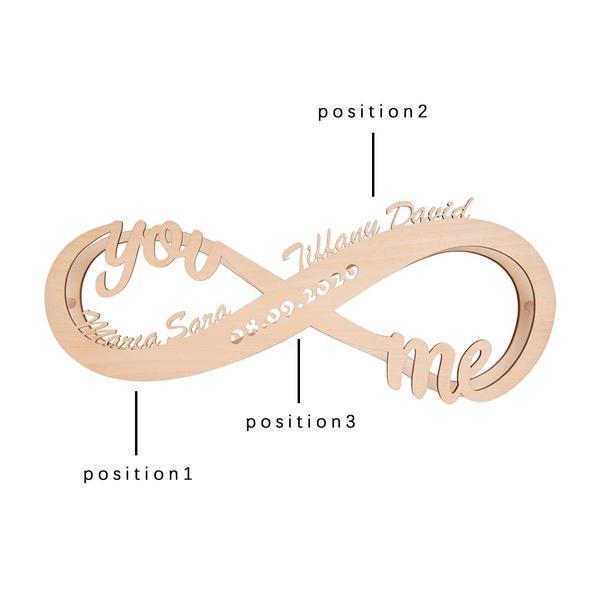 Custom Infinity I Love You Night Light Engraved Wood Lamp-Jessemade AU