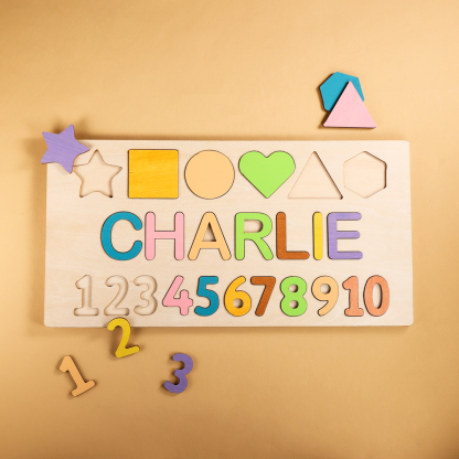Personalised Kid's Wooden Name Alphabet Puzzle Toy for Toddlers Early Learning Child Toy-Jessemade AU