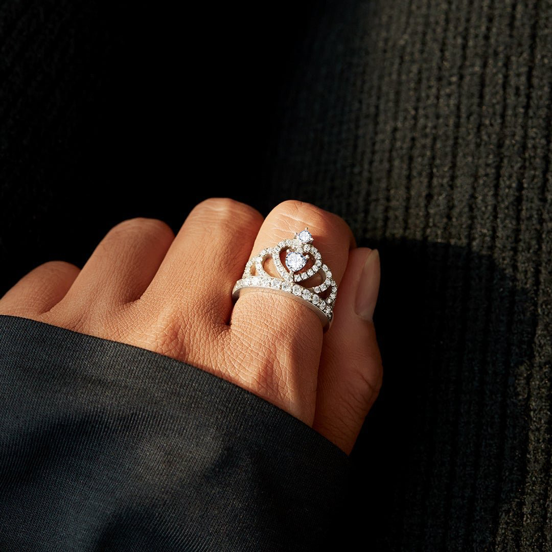 Dad To Daughter, No matter how much you grow up, Princess Crown Ring With Card, Gifts For Her-Jessemade AU