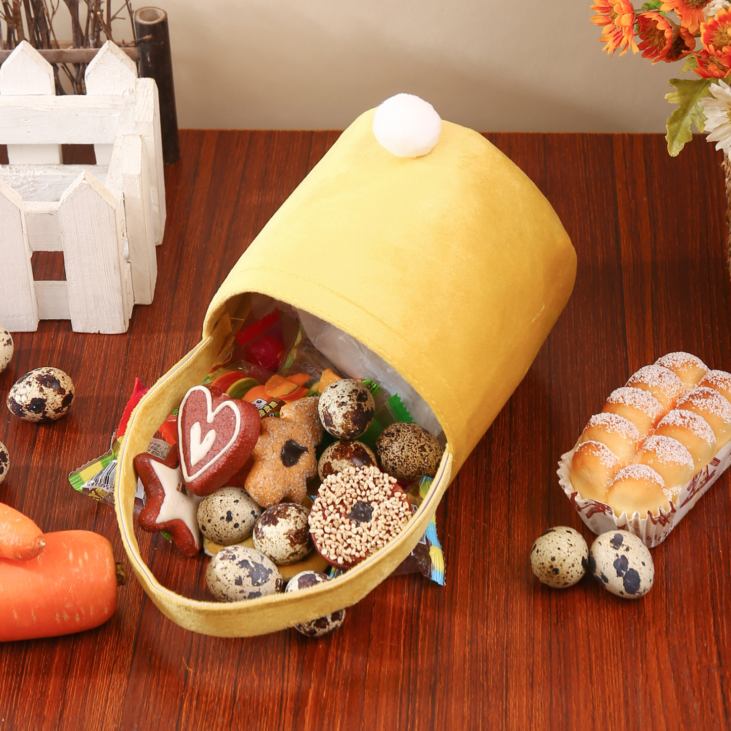 Personalised Bunny Tote Bag Custom Name Bunny Basket Bucket Bag Easter Gifts-Jessemade AU