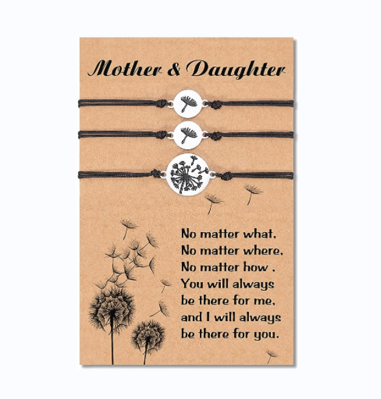 Dandelion Bracelets Mother and Daughter Bracelets Back To School Gifts for Children Adjustable String Bracelet-Jessemade AU