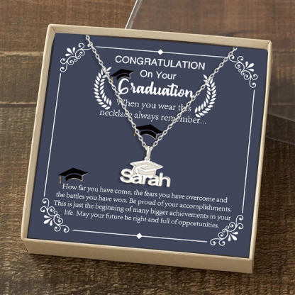 Class of 2024 Personalised Graduation Name Necklace For Her-Jessemade AU