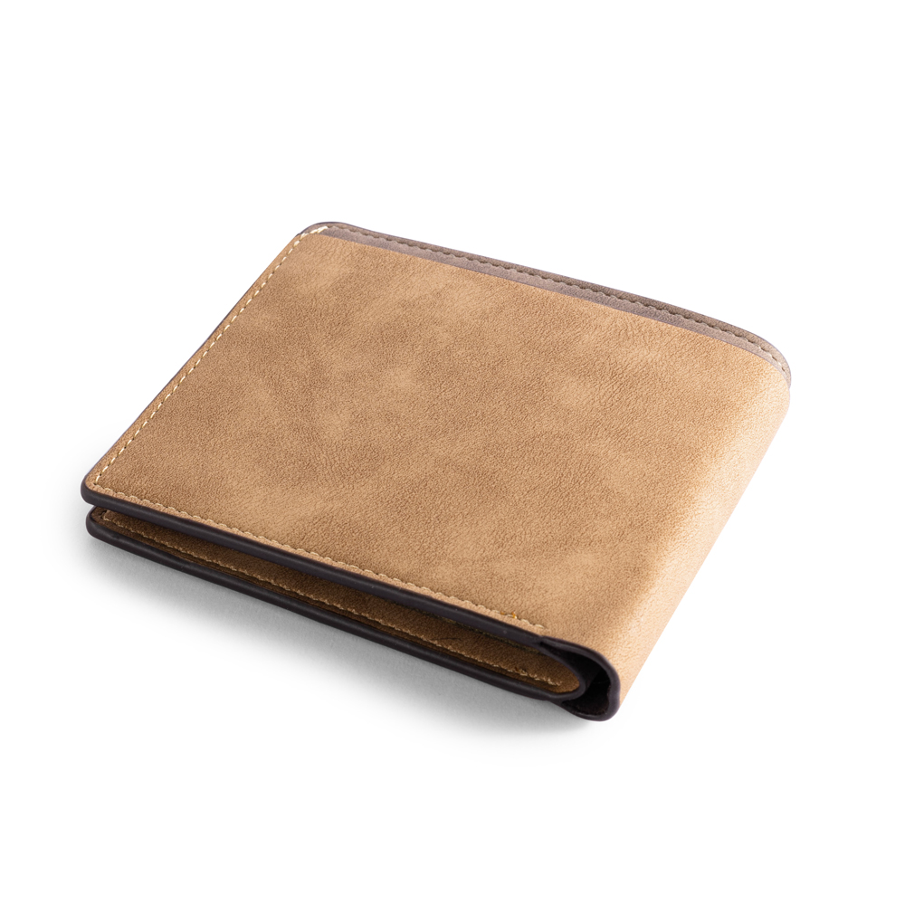 Brown Personalised Leather Wallet Engraved Photo Short Purse Folding Wallet Gifts For Men-Jessemade AU