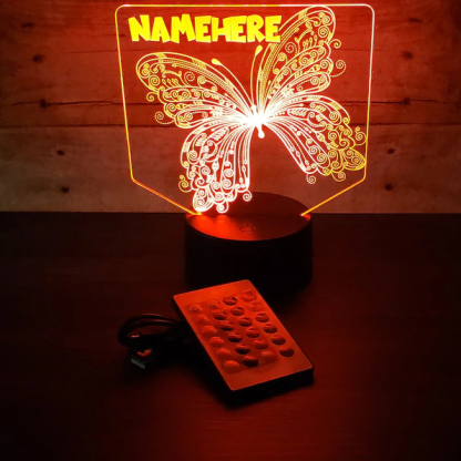 Personalised Butterfly Lamp Personalised LED Sign Custom Colourful Name Night Light Gifts For Kids-Jessemade AU