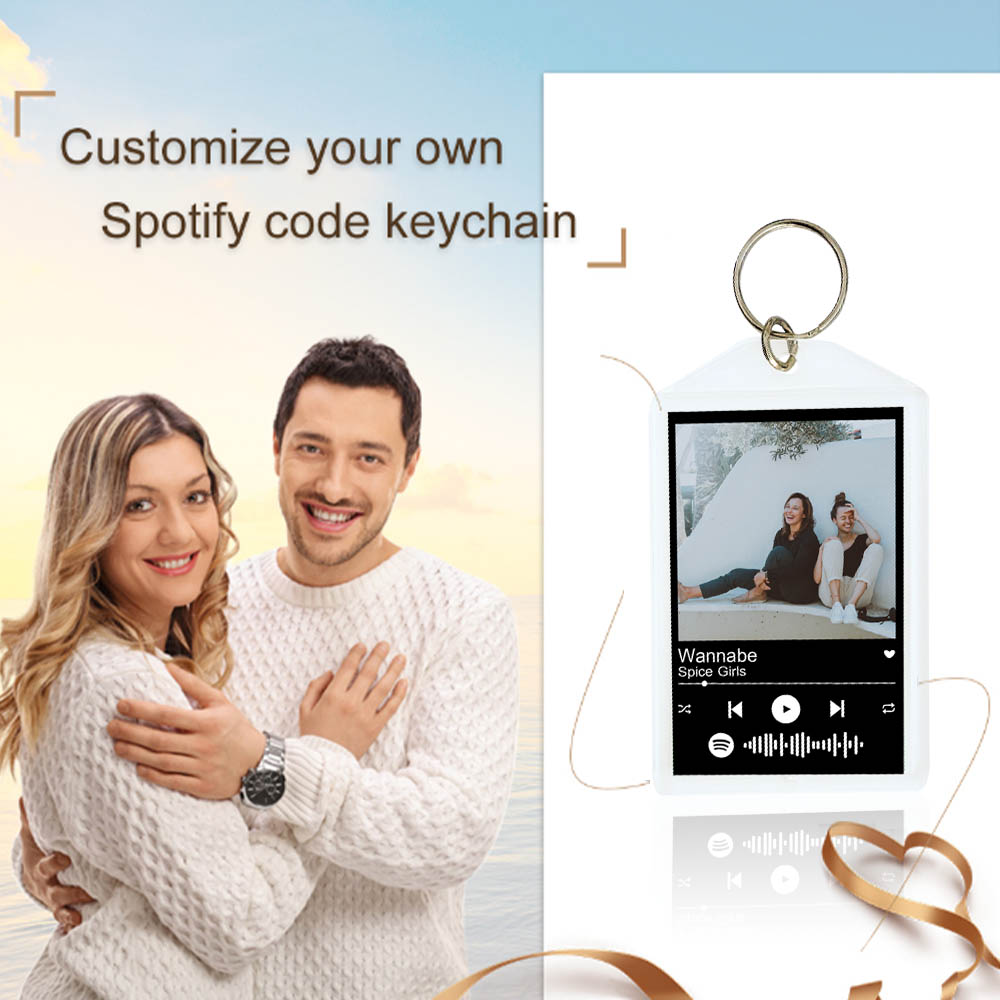 Personalised Spotify Code Keychain Custom 1 photo-Jessemade AU