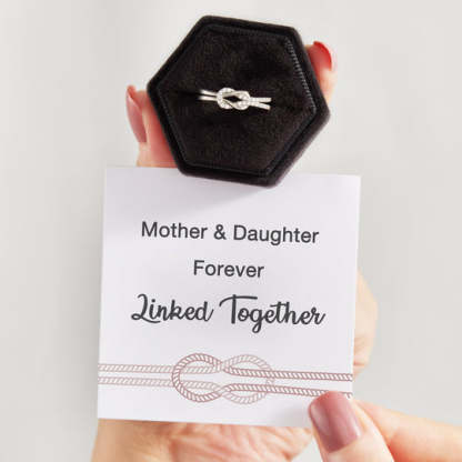 Mother & Daughter/Friendship Ring, Knot Ring With Card, Gifts For Her-Jessemade AU