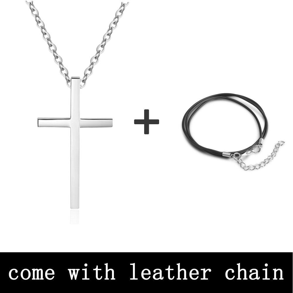 Confirmation Gift Cross Pendant Necklace for Women Men Engraved Name Customised Necklace-Jessemade AU