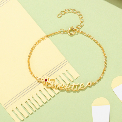 Personalised Name Bracelet Custom Name Daisy Bracelet for Kids-Jessemade AU
