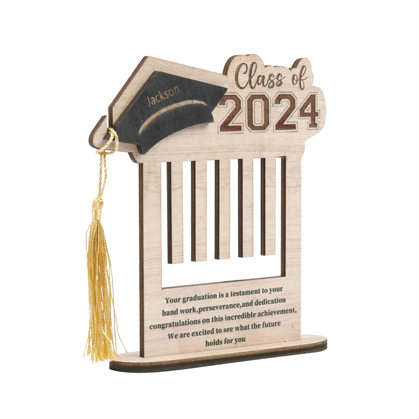 Class of 2024 Personalised Graduation Wooden Money Rack Custom Name Creative Graduation Gifts for Her/Him-Jessemade AU