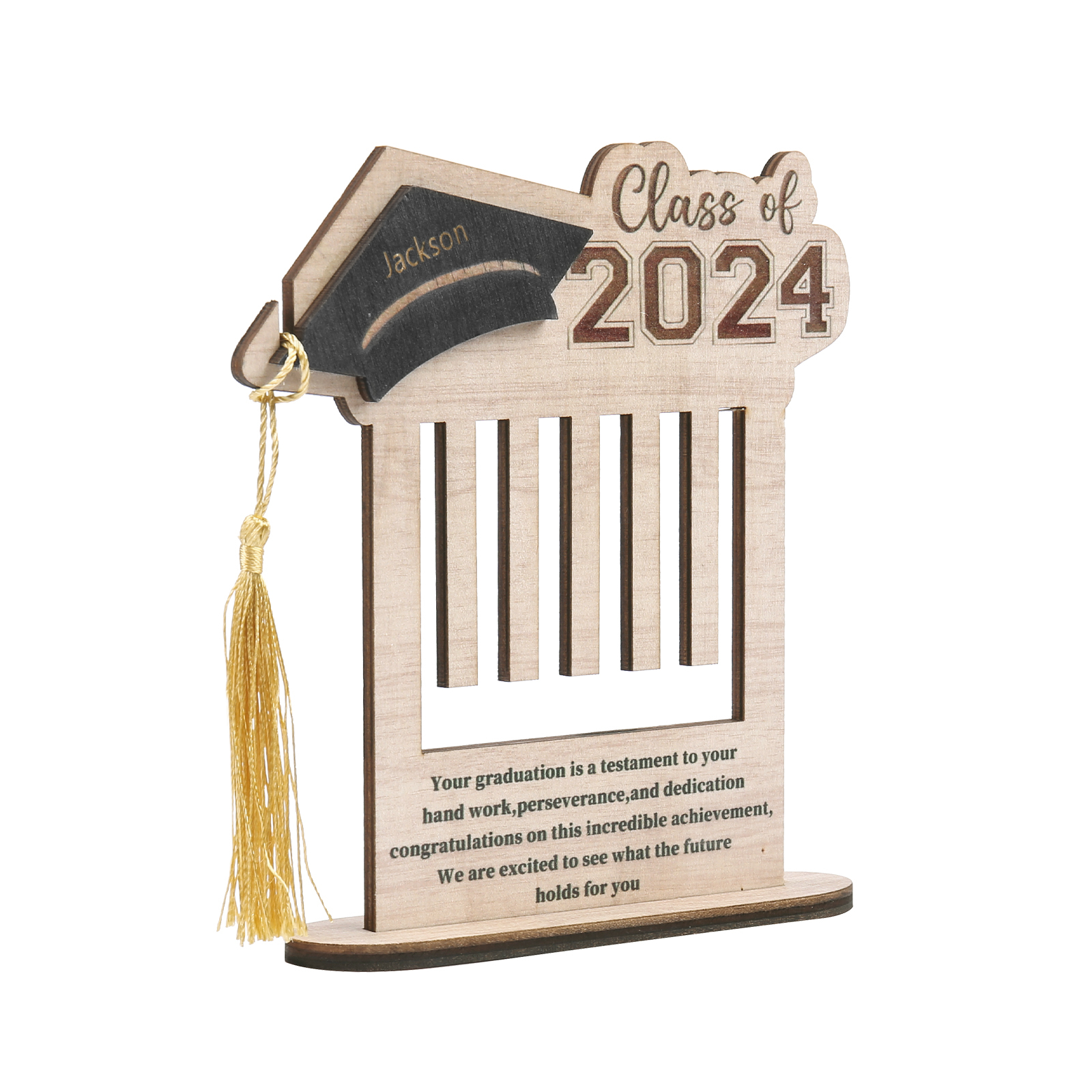 Class of 2024 Personalised Graduation Wooden Money Rack Custom Name Creative Graduation Gifts for Her/Him-Jessemade AU