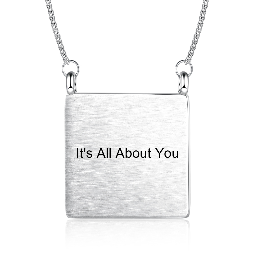 Personalised Photo Necklace Custom Picture Necklace Message Gifts For Her-Jessemade AU