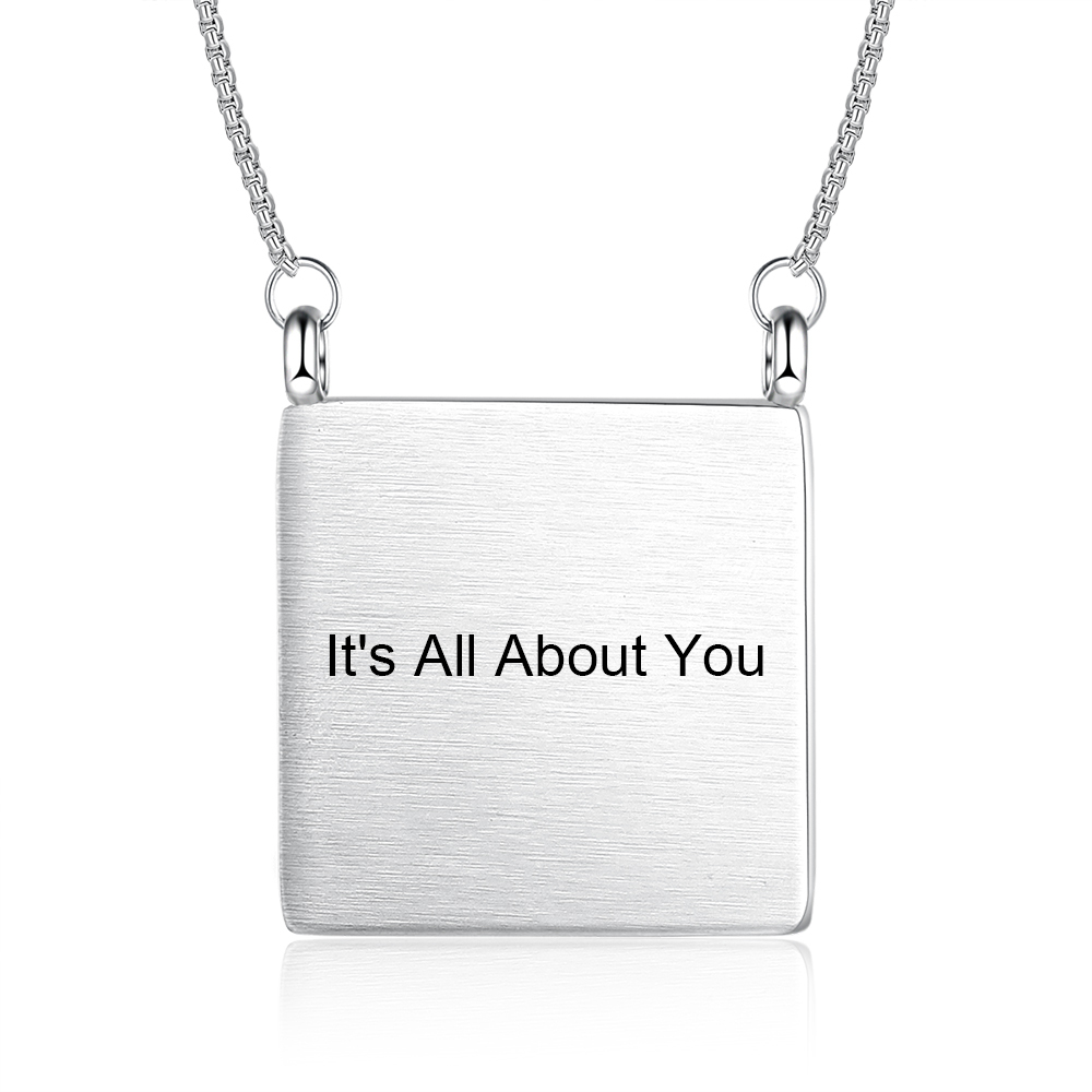 Personalised Photo Necklace Custom Picture Necklace Message Gifts For Her-Jessemade AU