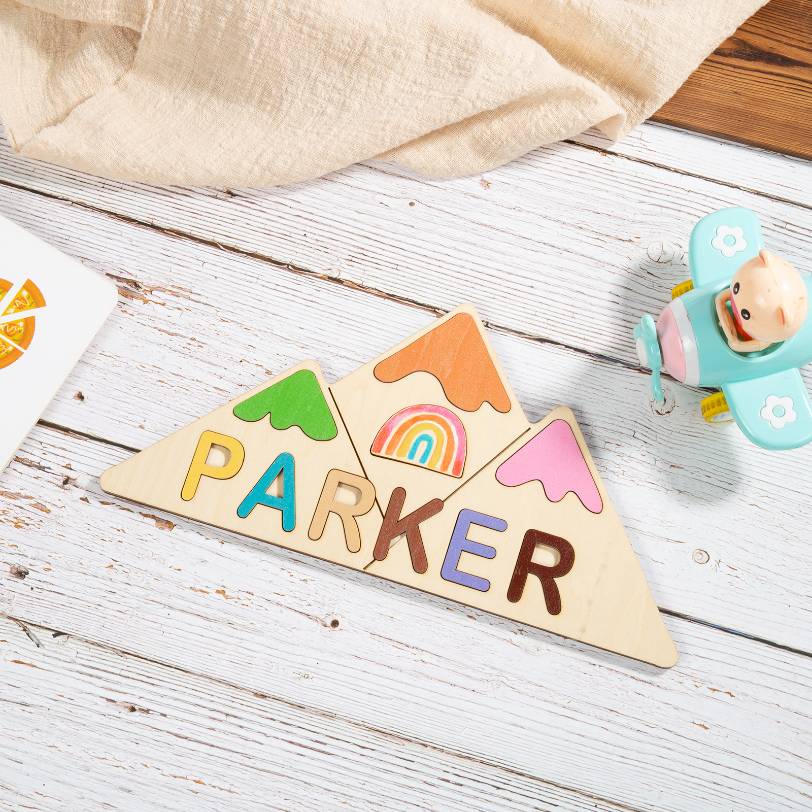 Personalised Kid's Wooden Name Alphabet Puzzle Toy for Toddlers Early Learning Child Toy-Jessemade AU