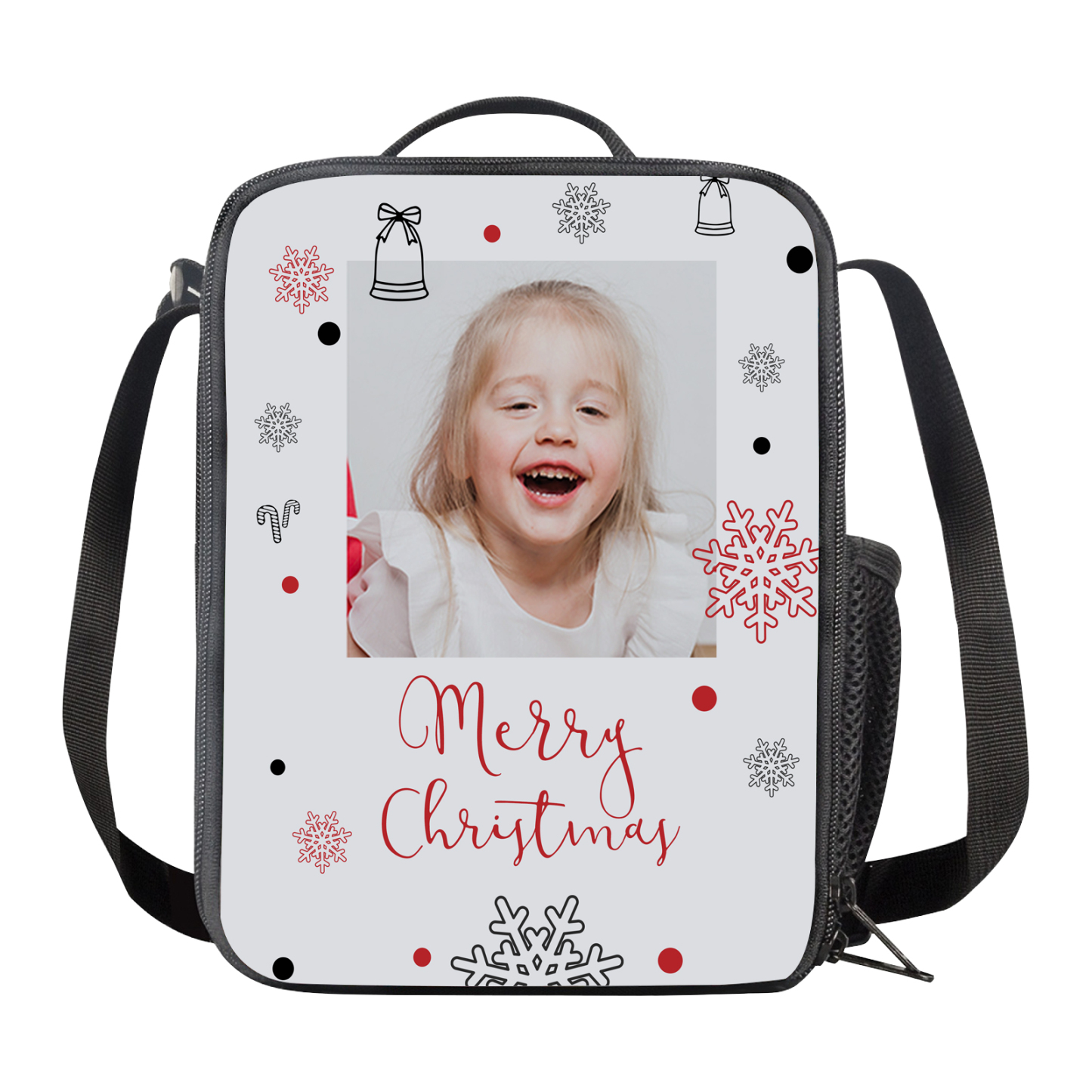 Custom Photo Lunch Bag Personalised Snow Lunch Box Gifts for Kids-Jessemade AU