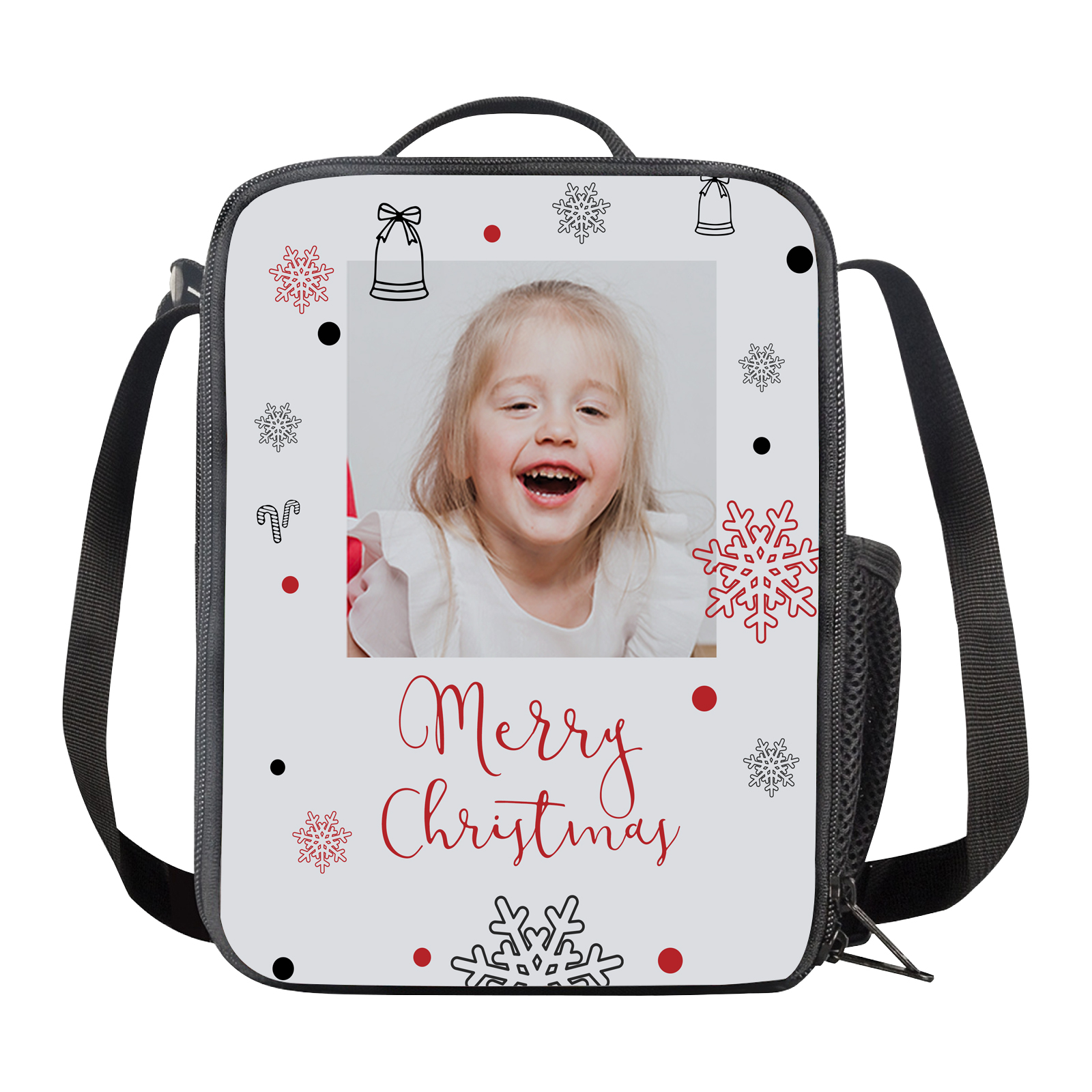 Custom Photo Lunch Bag Personalised Snow Lunch Box Gifts for Kids-Jessemade AU