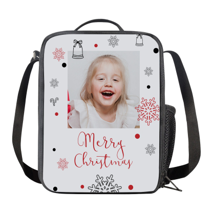 Custom Photo Lunch Bag Personalised Snow Lunch Box Gifts for Kids-Jessemade AU