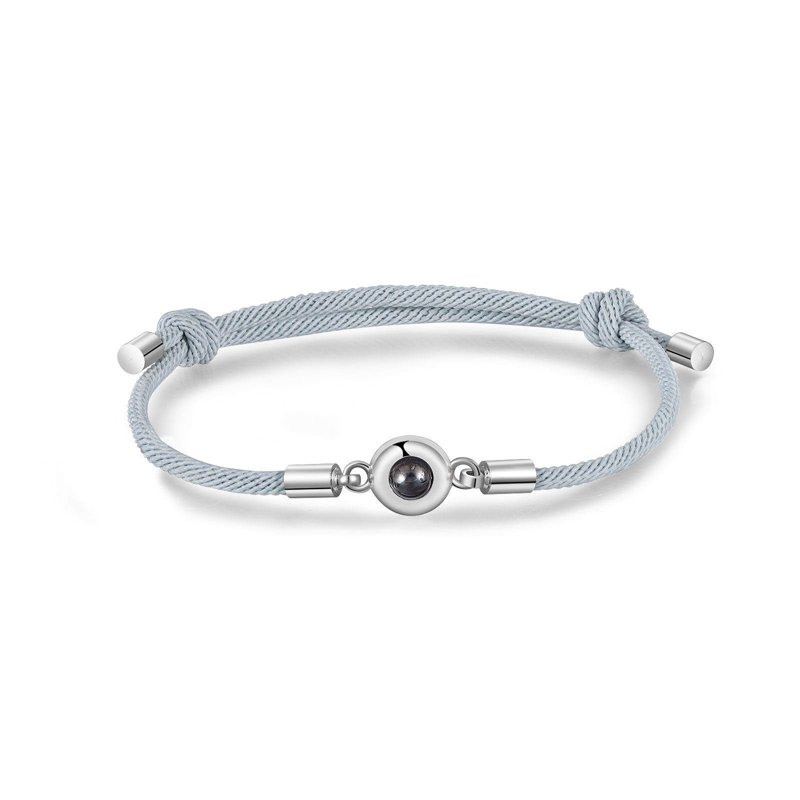 2 PCS Personalised Couple Projection Bracelet Customised 1 Photo Bracelet Adjustable Bracelet Romantic Gift For Her/Him-Jessemade AU