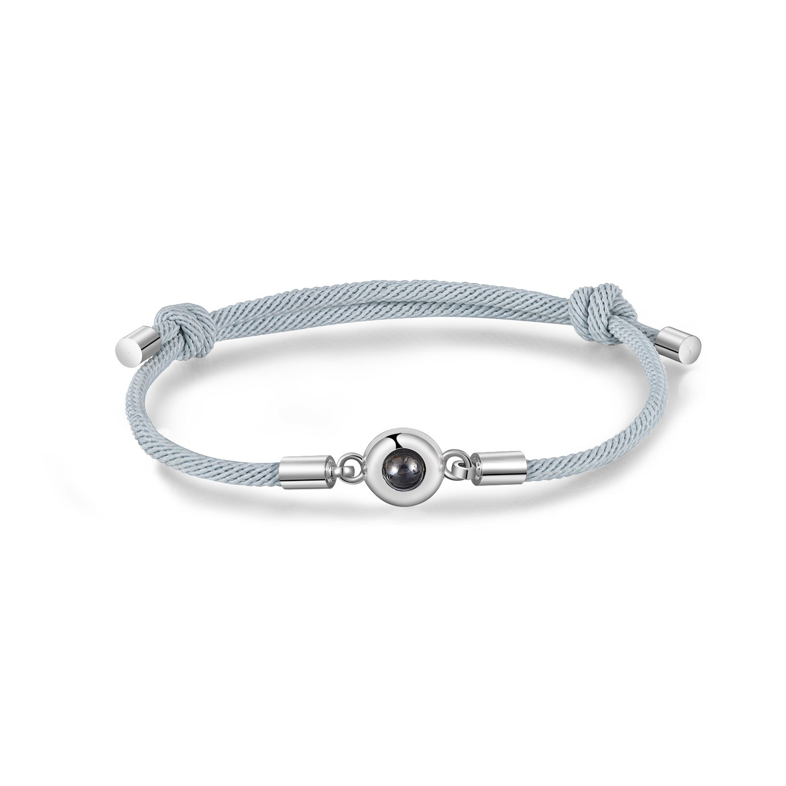 2 PCS Personalised Couple Projection Bracelet Customised 1 Photo Bracelet Adjustable Bracelet Romantic Gift For Her/Him-Jessemade AU