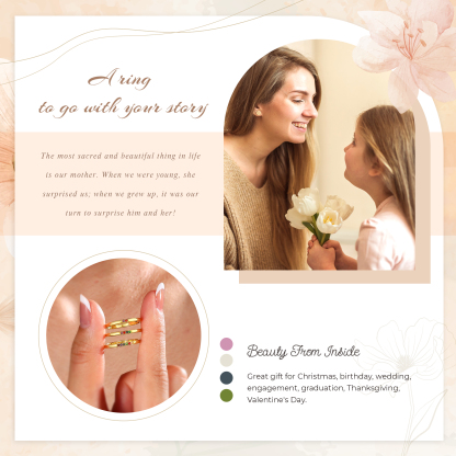 Personalised Women's Ring Custom 6 Birthstones Ring Birthday Gift for Her-Jessemade AU