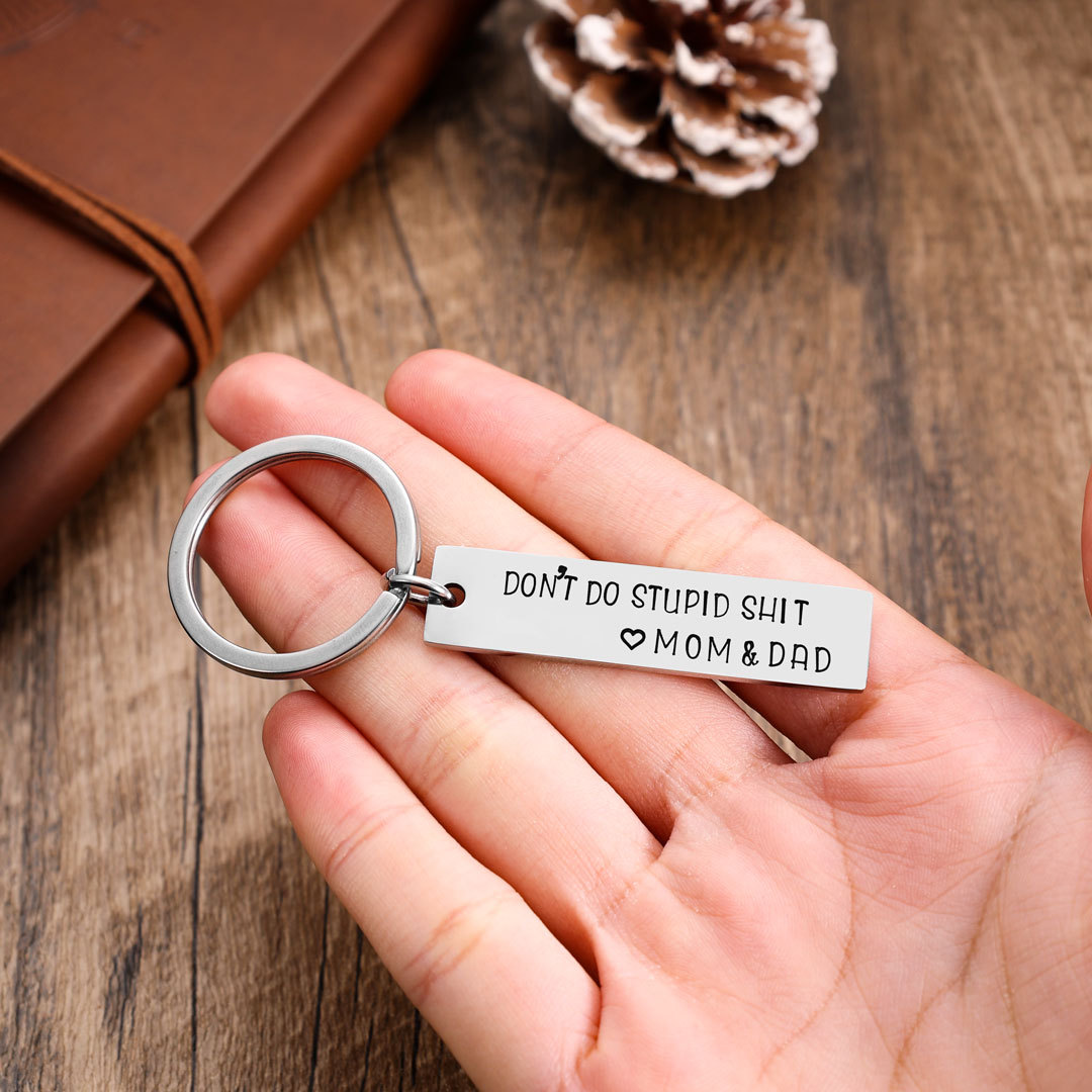 Don't Do Stupid, Personalised Keychain Gifts For Kids-Jessemade AU