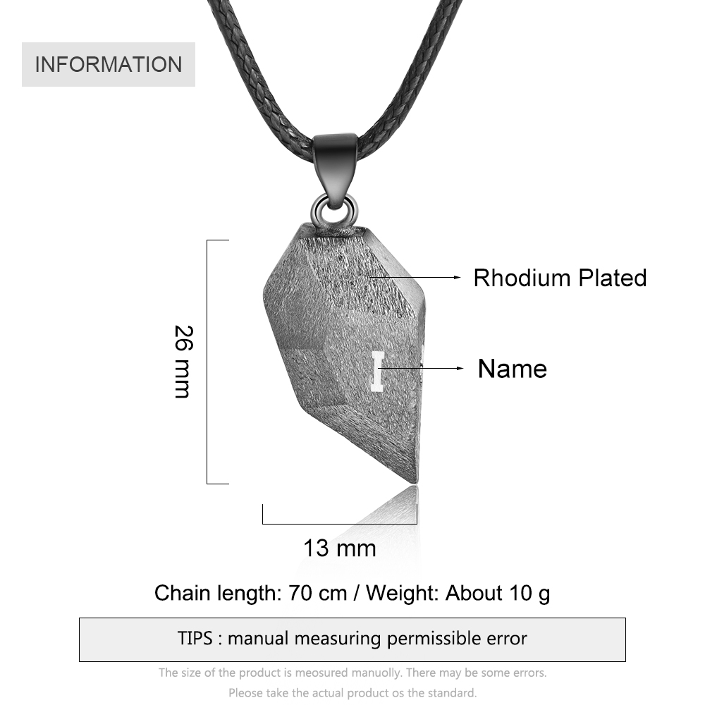 Personalised Matching Couple Letter Necklace Custom Names Magnetic Necklace Valentine's Day Gifts for Couple-Jessemade AU