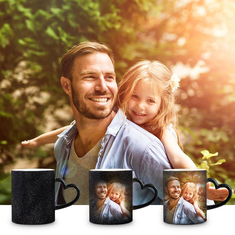 Personalised Magic Mug Custom 1 Photo Heat Colour Changing Cup Mug-Jessemade AU