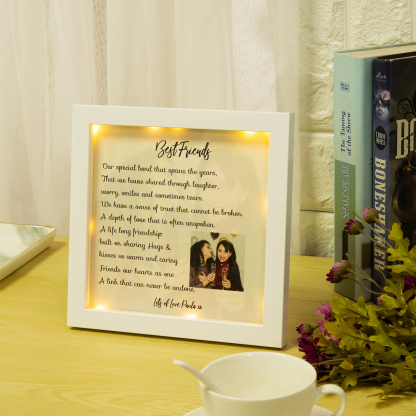 Personalised Photo Custom Name LED Night Light Picture Frame-Jessemade AU