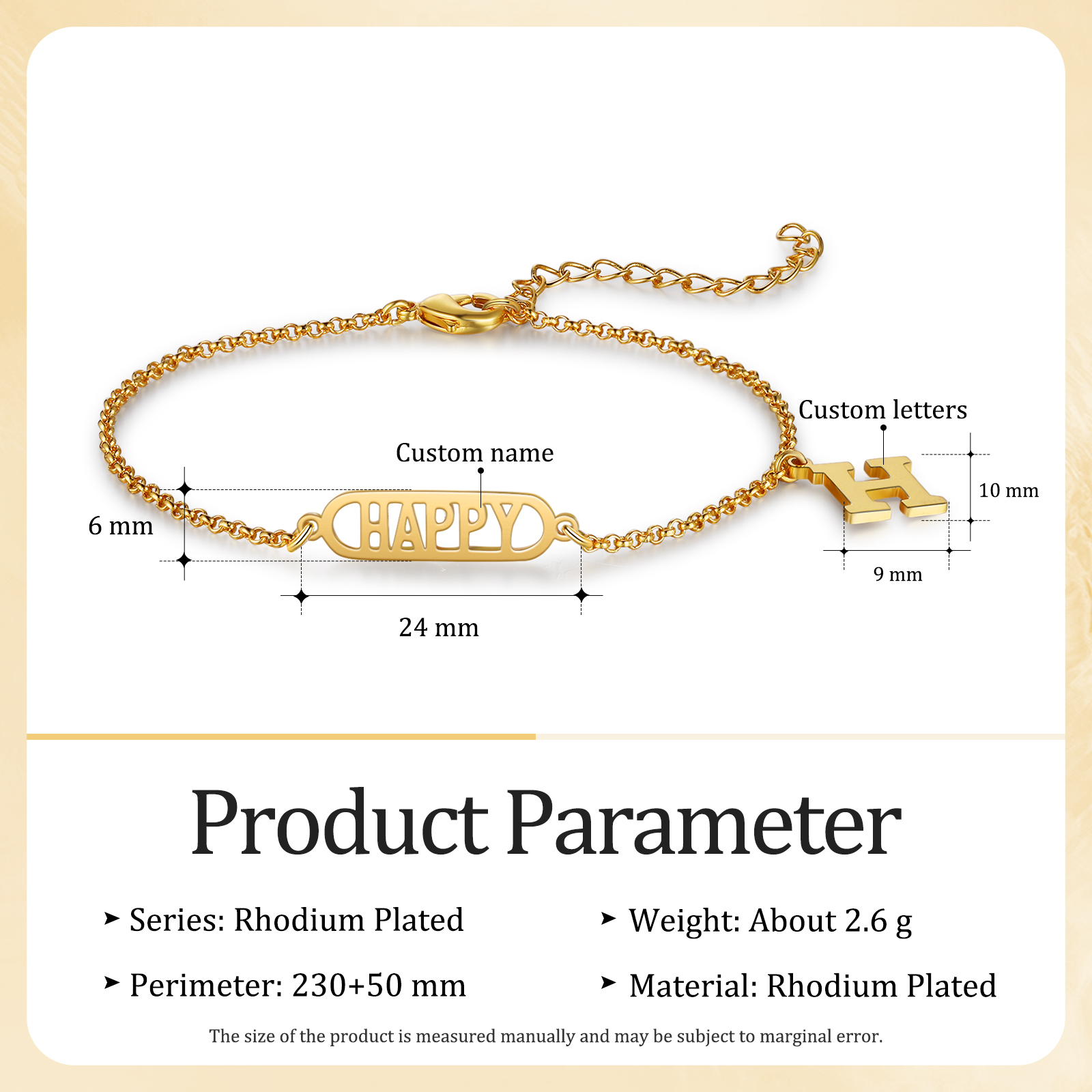 Personalised Name Anklet Custom Ankle Bracelet Gifts For Her-Jessemade AU