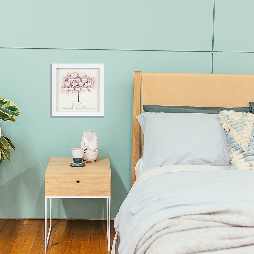 Personalised Family Tree Frame Custom 7 Names LED Night Light-Jessemade AU