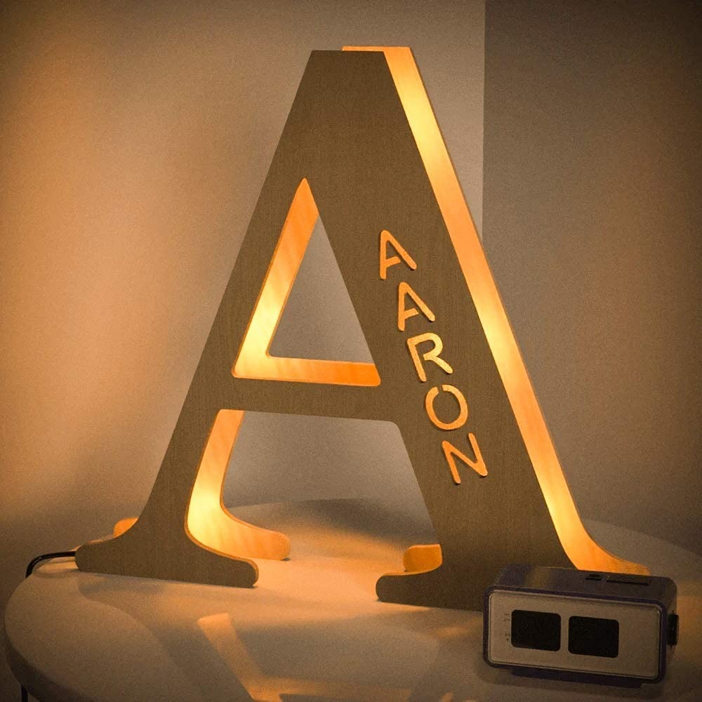 Personalised Name Letter Light A~I 19/29CM-Jessemade AU