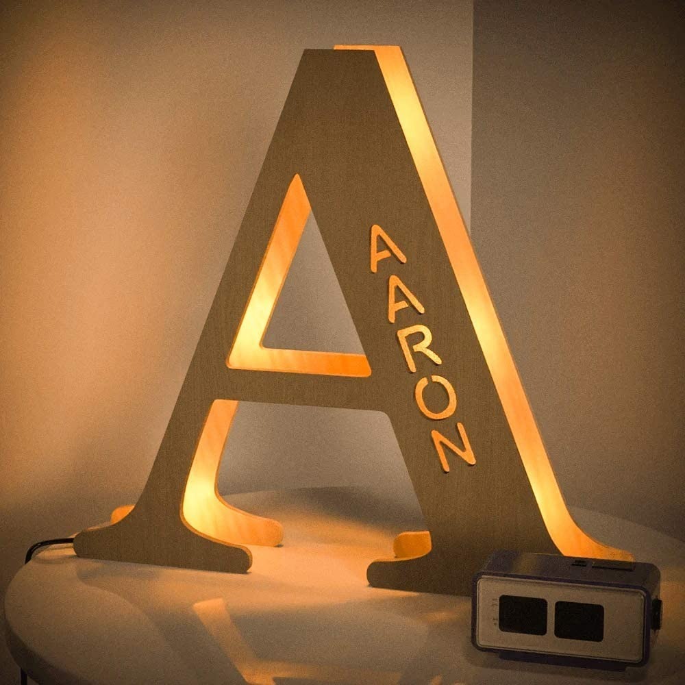 Personalised Name Letter Light A~I 19/29CM-Jessemade AU