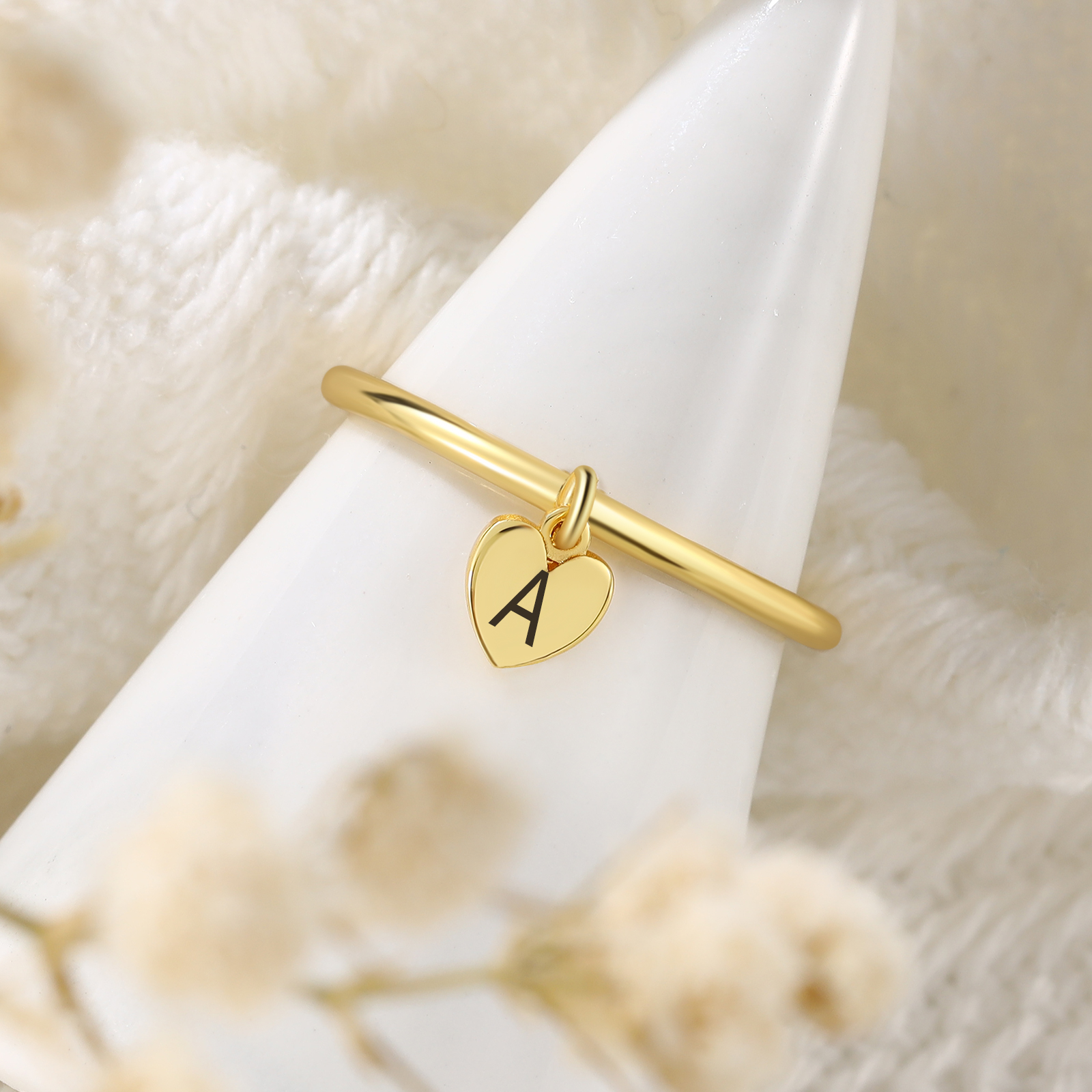 Personalised Ring Custom Letter Ring Birthday Gift for Her-Jessemade AU