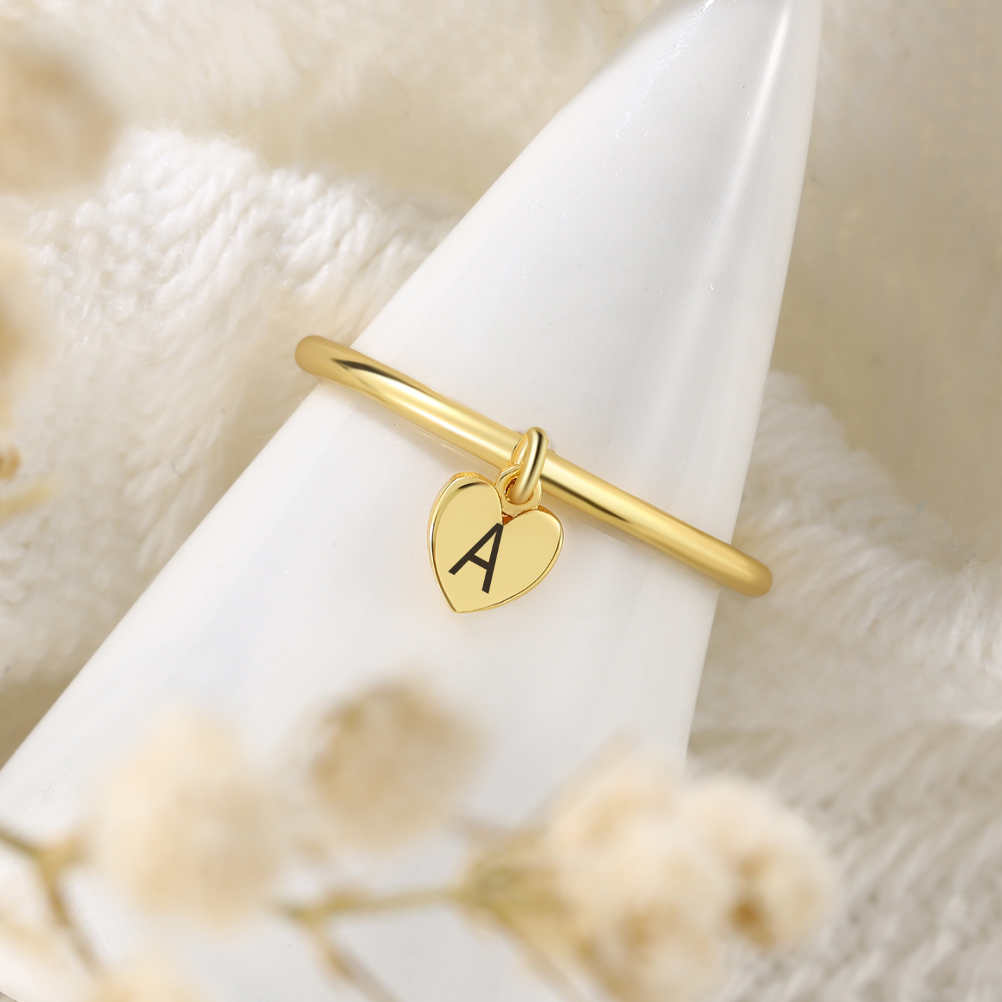 Personalised Ring Custom Letter Ring Birthday Gift for Her-Jessemade AU