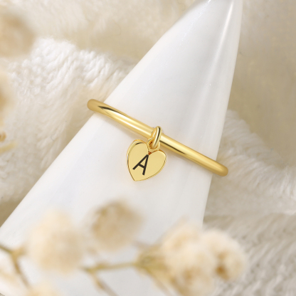 Personalised Ring Custom Letter Ring Birthday Gift for Her-Jessemade AU