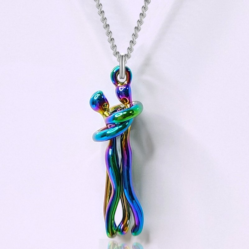 Couple Hug Necklace Valentine's Day Gifts for Couple-Jessemade AU