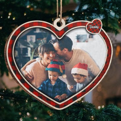 Personalised Family Heart Christmas Ornament Custom 8 Names Hanging Ornament Gifts For Family-Jessemade AU