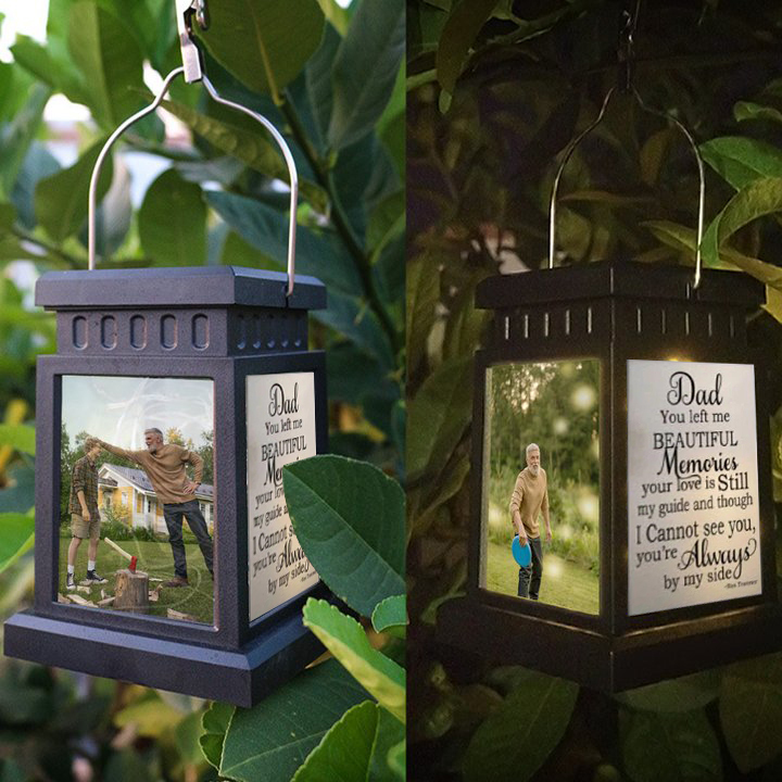 Solar Light Personalised Photo Memorial Lantern Lamp Sympathy Lantern Bereavement Gift Loss of a Loved One-Jessemade AU