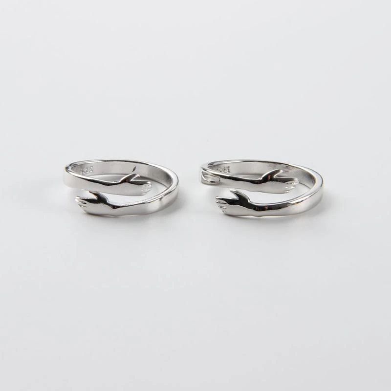Valentine's Day Couple Hug Ring Love Style Rings Gifts for Women Men-Jessemade AU