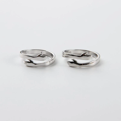 Valentine's Day Couple Hug Ring Love Style Rings Gifts for Women Men-Jessemade AU