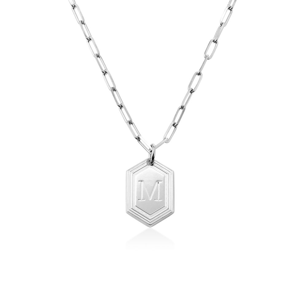 Link Chain Necklace With a Letter-Jessemade AU