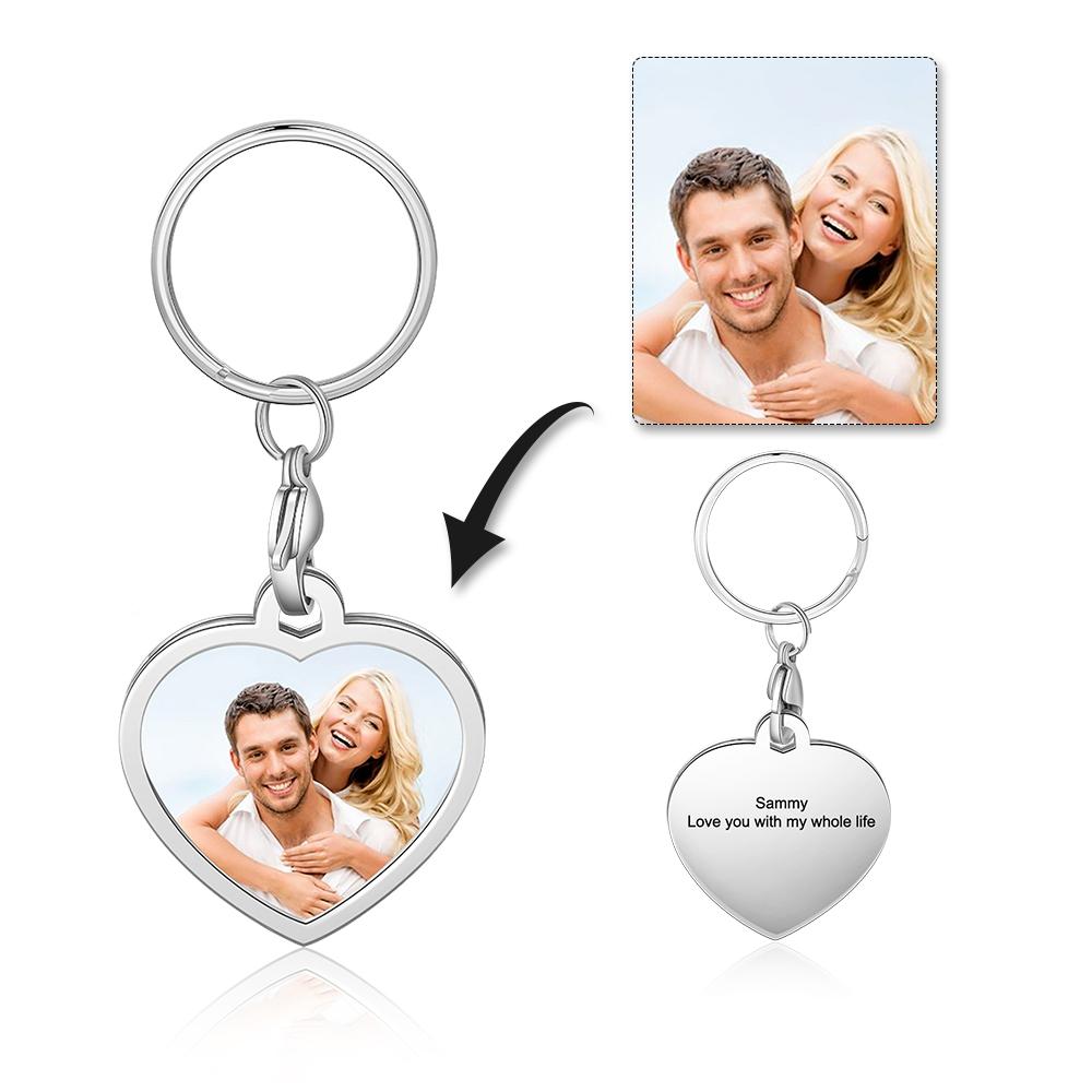 Personalised Keychain Engraved Photo Keychain Gifts For Him-Jessemade AU