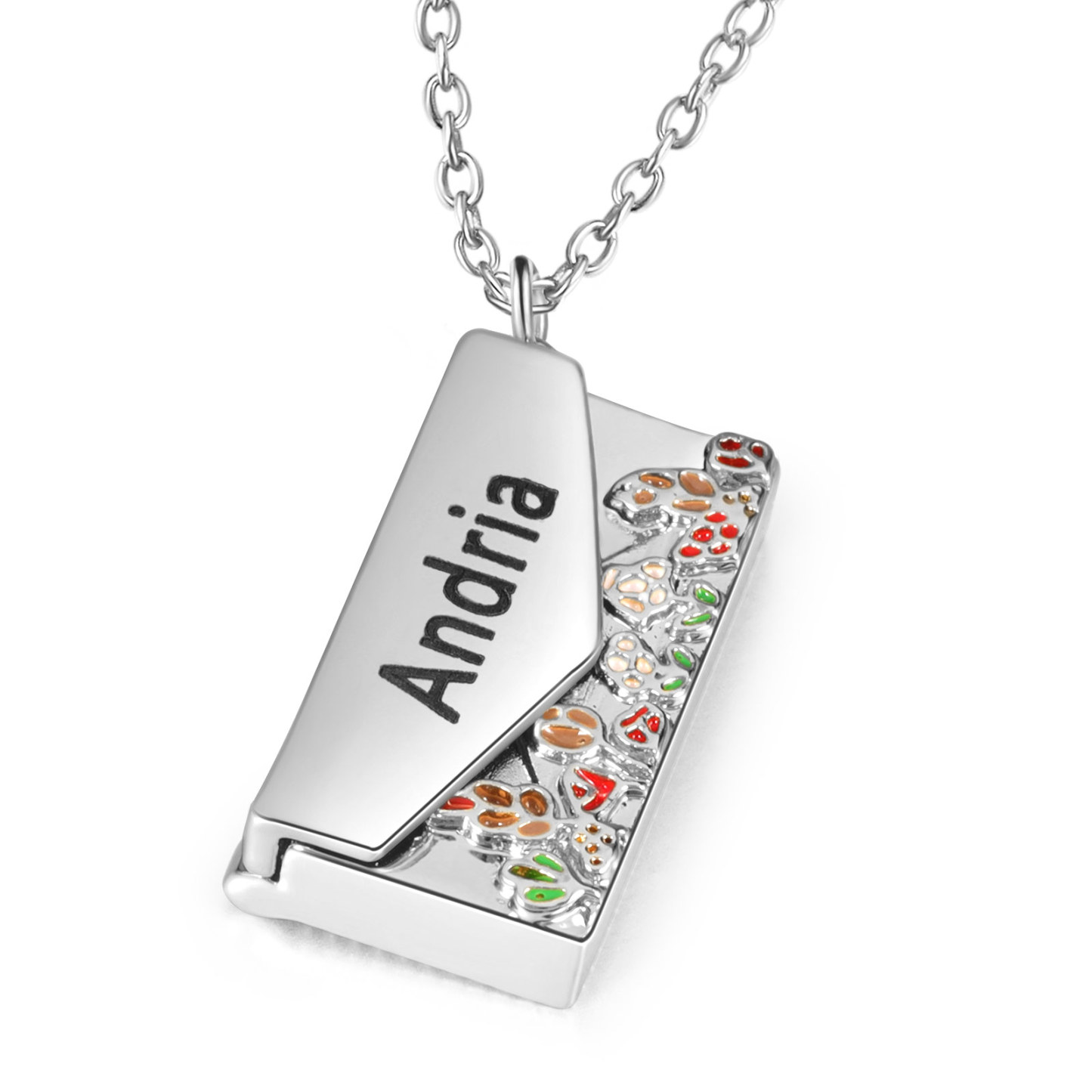 Personalised Women's Necklace Customised Name Envelope Necklace Gifts for Her-Jessemade AU