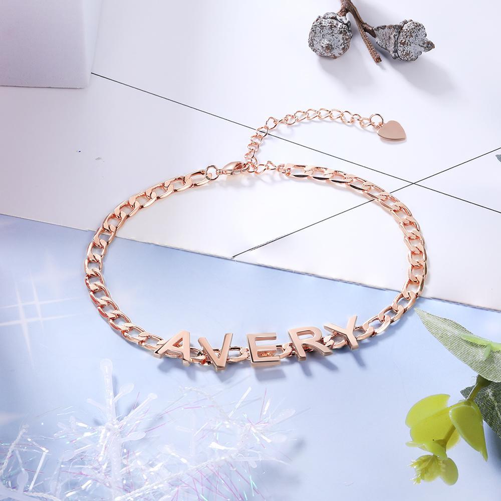 Personalised Bracelet Custom 1 Name Bracelet Gift For Women-Jessemade AU