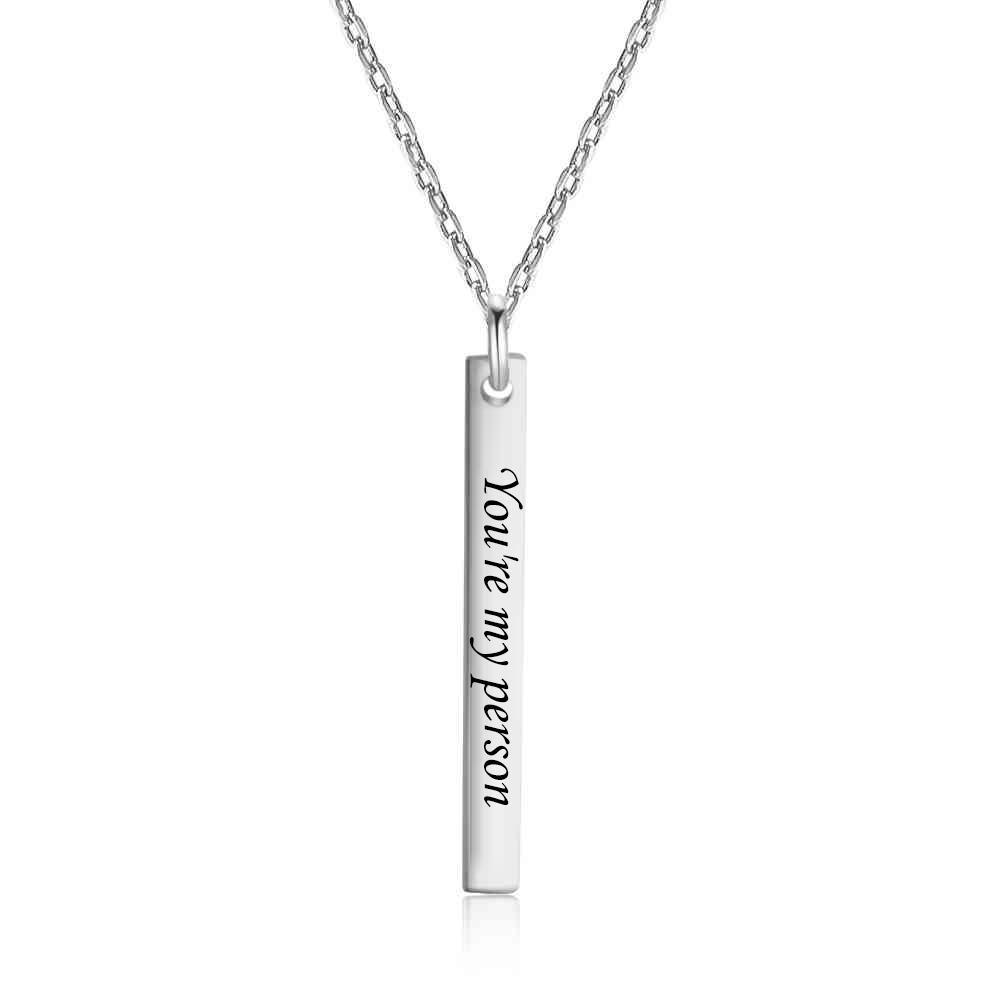 You are my person DIY Necklace Engraved  Letter Personalised Gift-Jessemade AU