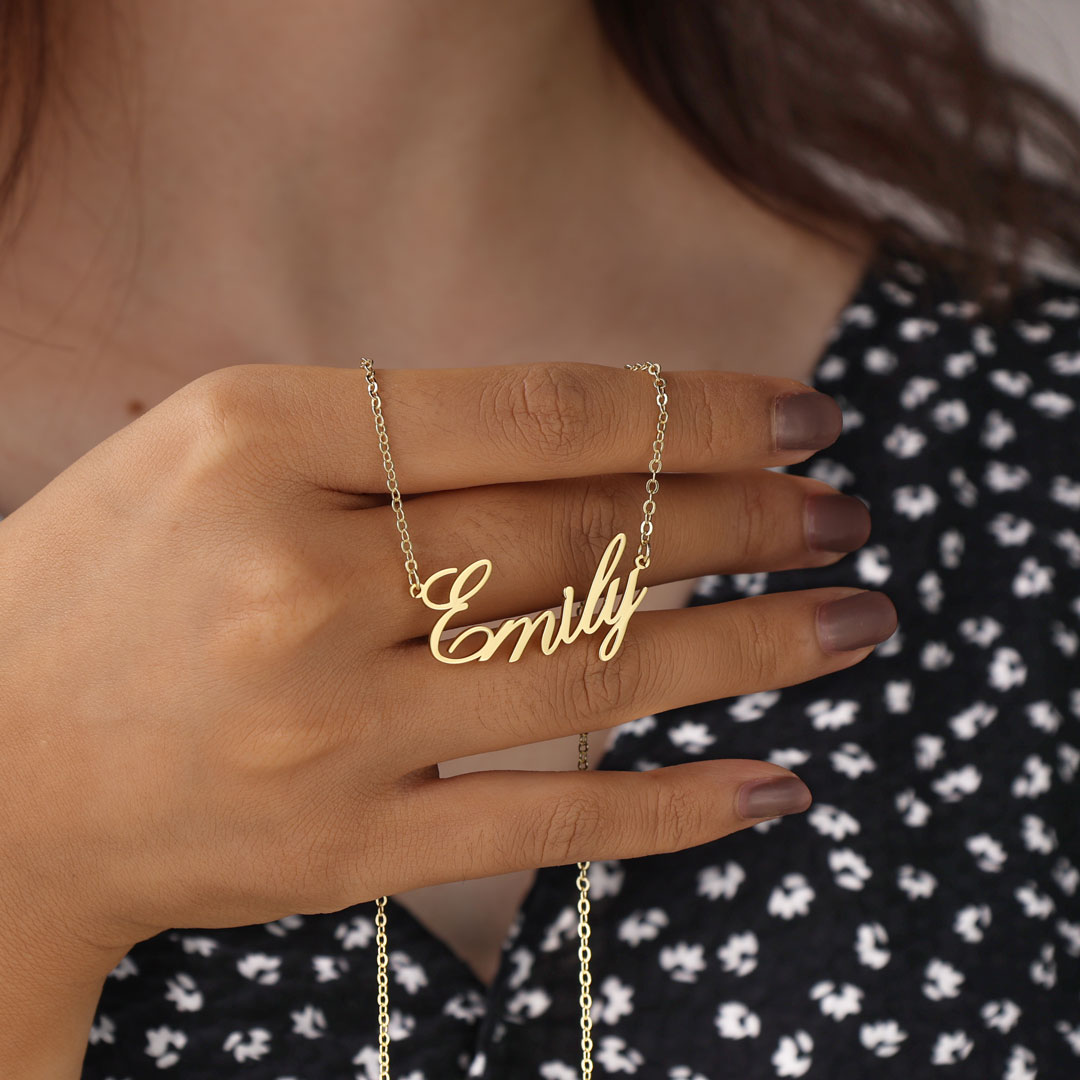 Personalised Necklace Custom 1 Name Necklace Gift For Women-Jessemade AU