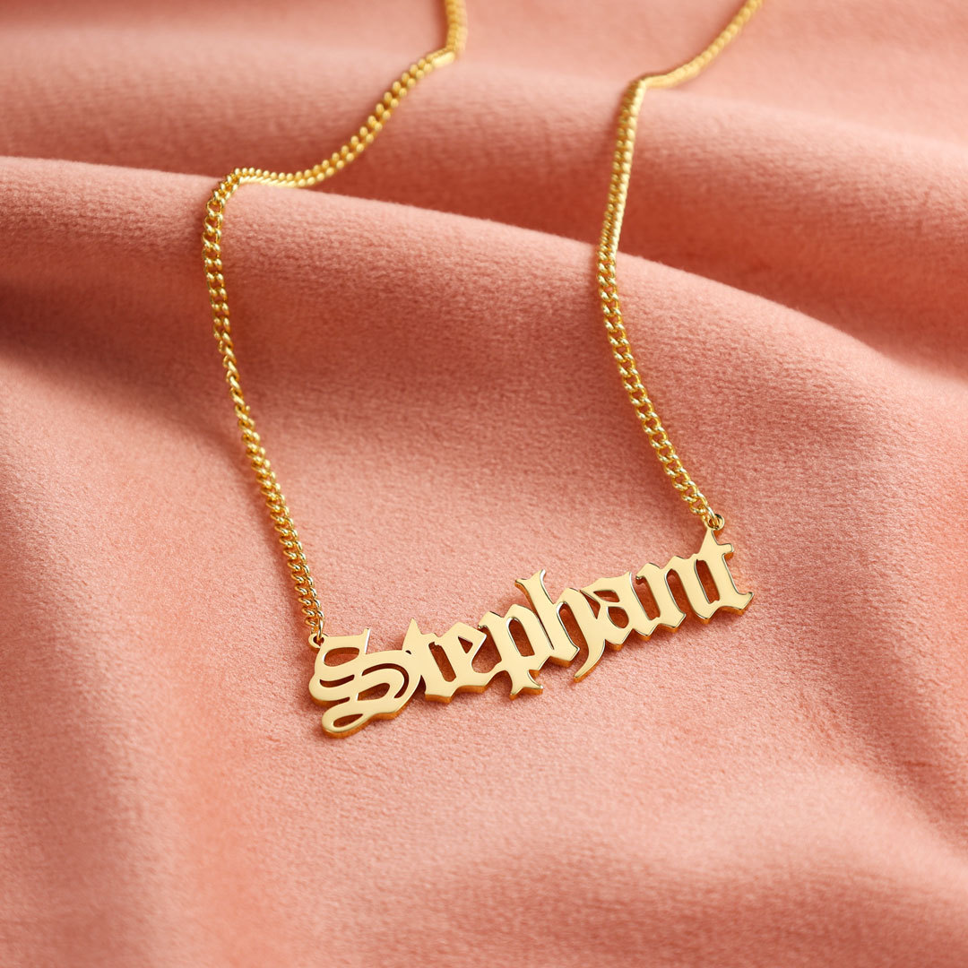 Personalised Necklace Custom 1 Name Necklace Gift For Women-Jessemade AU