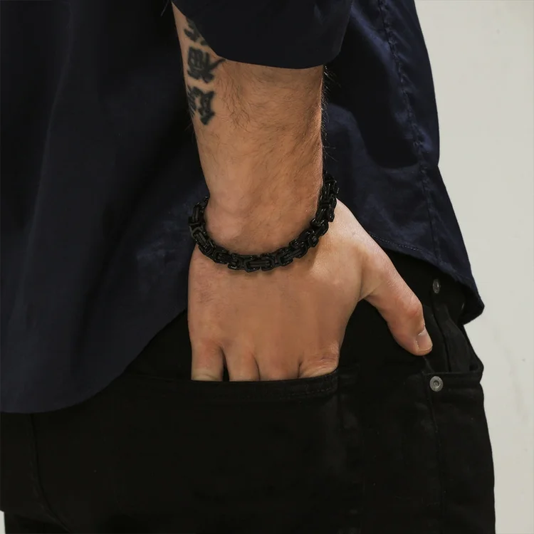 Father's Day Gifts Cuban Link Bracelet Stainless Steel Bracelet I Love You, Dad Sentimental Gift-Jessemade AU