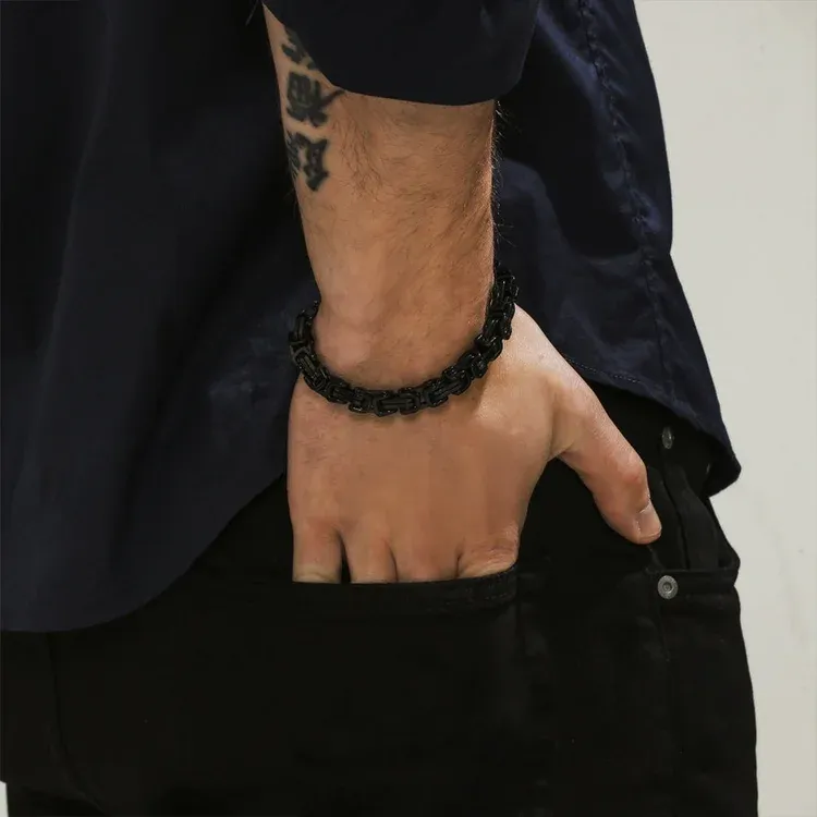 Father's Day Gifts Cuban Link Bracelet Stainless Steel Bracelet I Love You, Dad Sentimental Gift-Jessemade AU